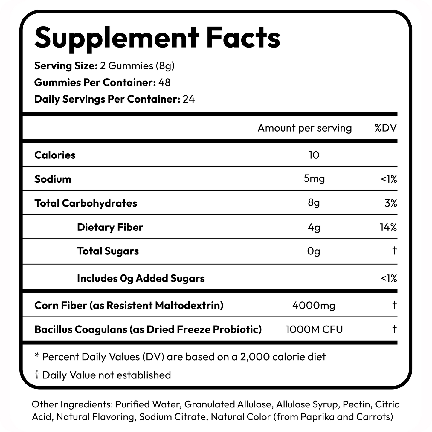 Peachy Men Clean Sugar-Free Pre+Probiotic Fiber Gummies